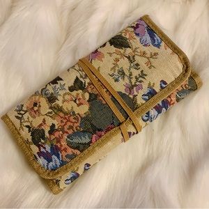 Vintage | Floral Tapestry Travel Cosmetics Bag